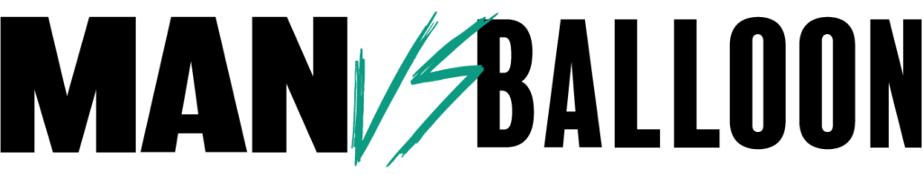 Man vs Balloon wordmark Style 2_2
